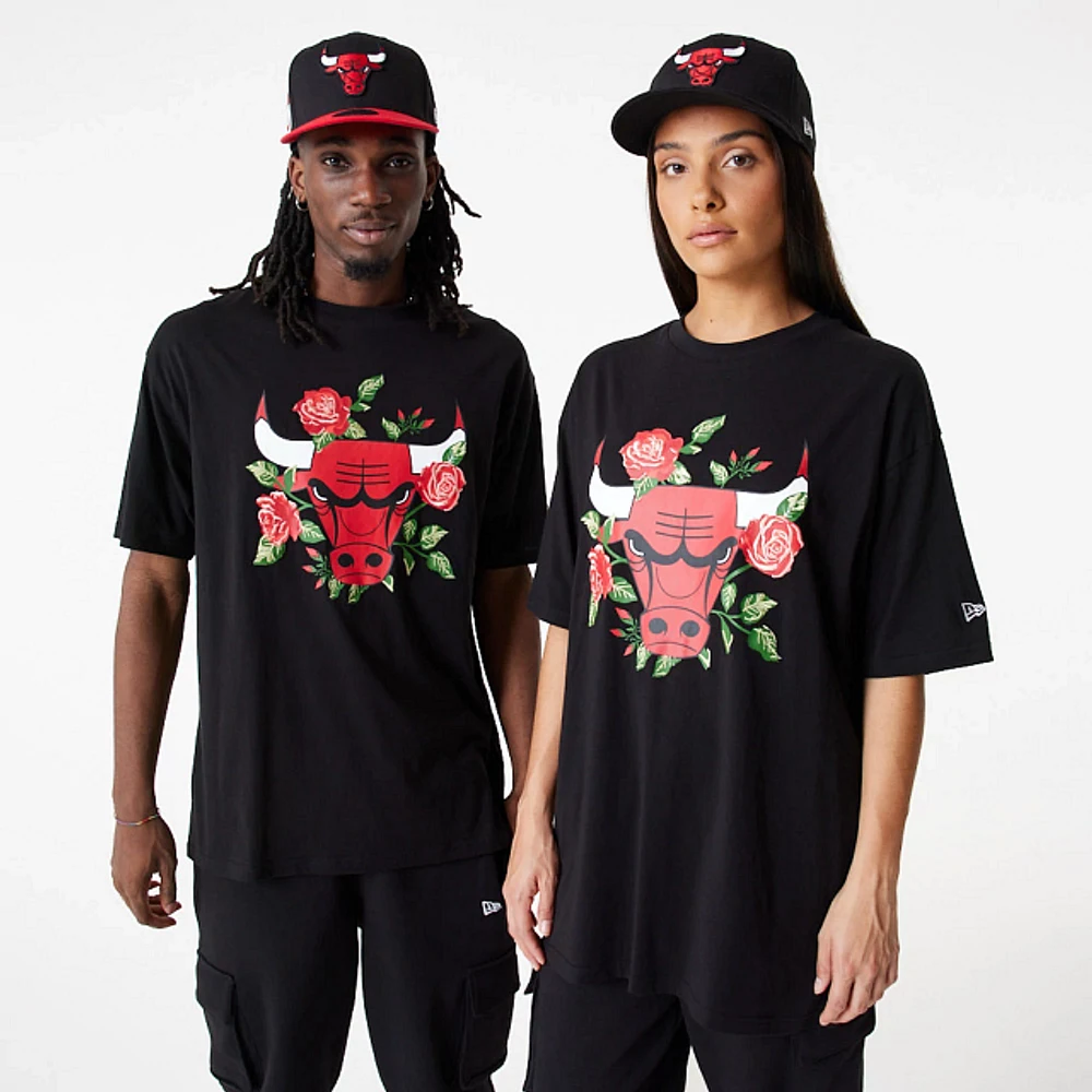 Playera Manga Corta Chicago Bulls NBA Graphic Floral