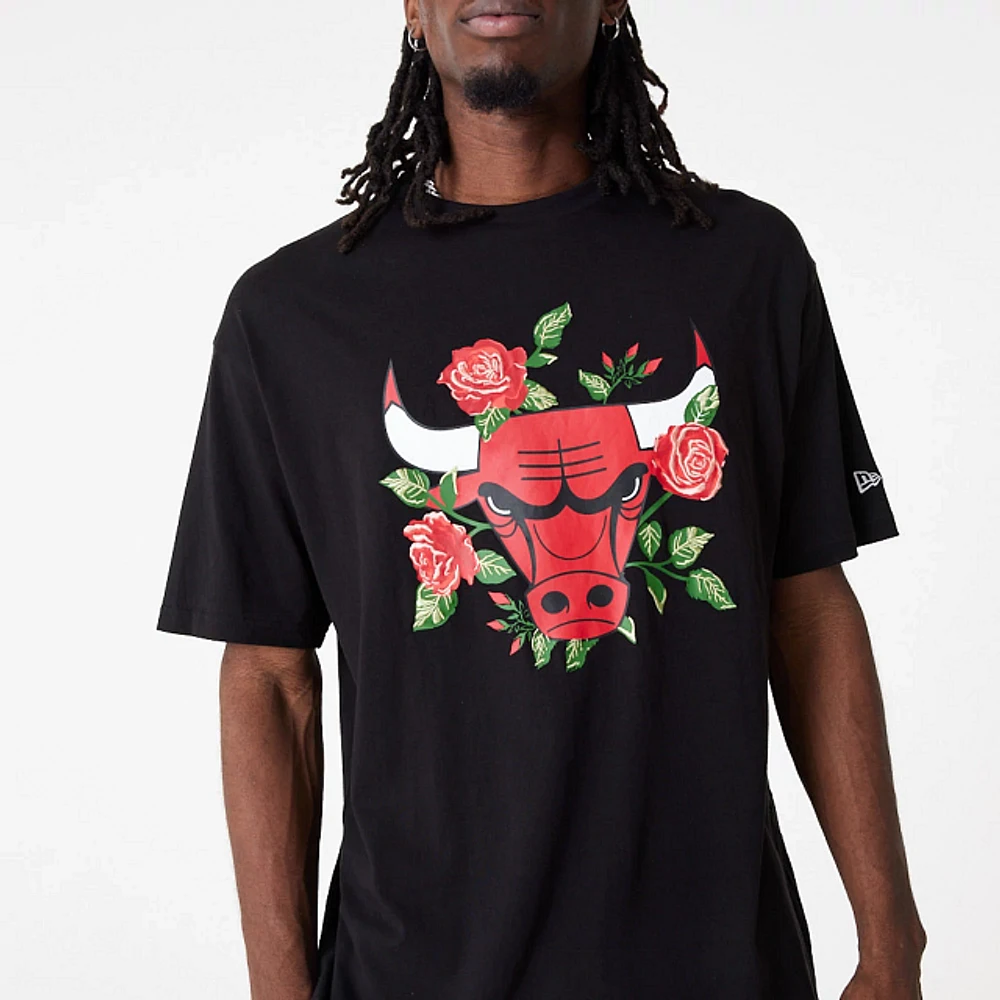 Playera Manga Corta Chicago Bulls NBA Graphic Floral