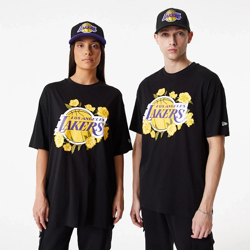 Playera Manga Corta Los Angeles Lakers NBA Graphic Floral