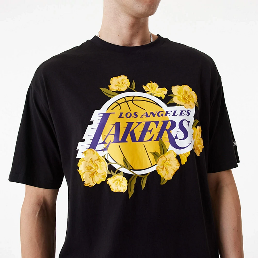 Playera Manga Corta Los Angeles Lakers NBA Graphic Floral