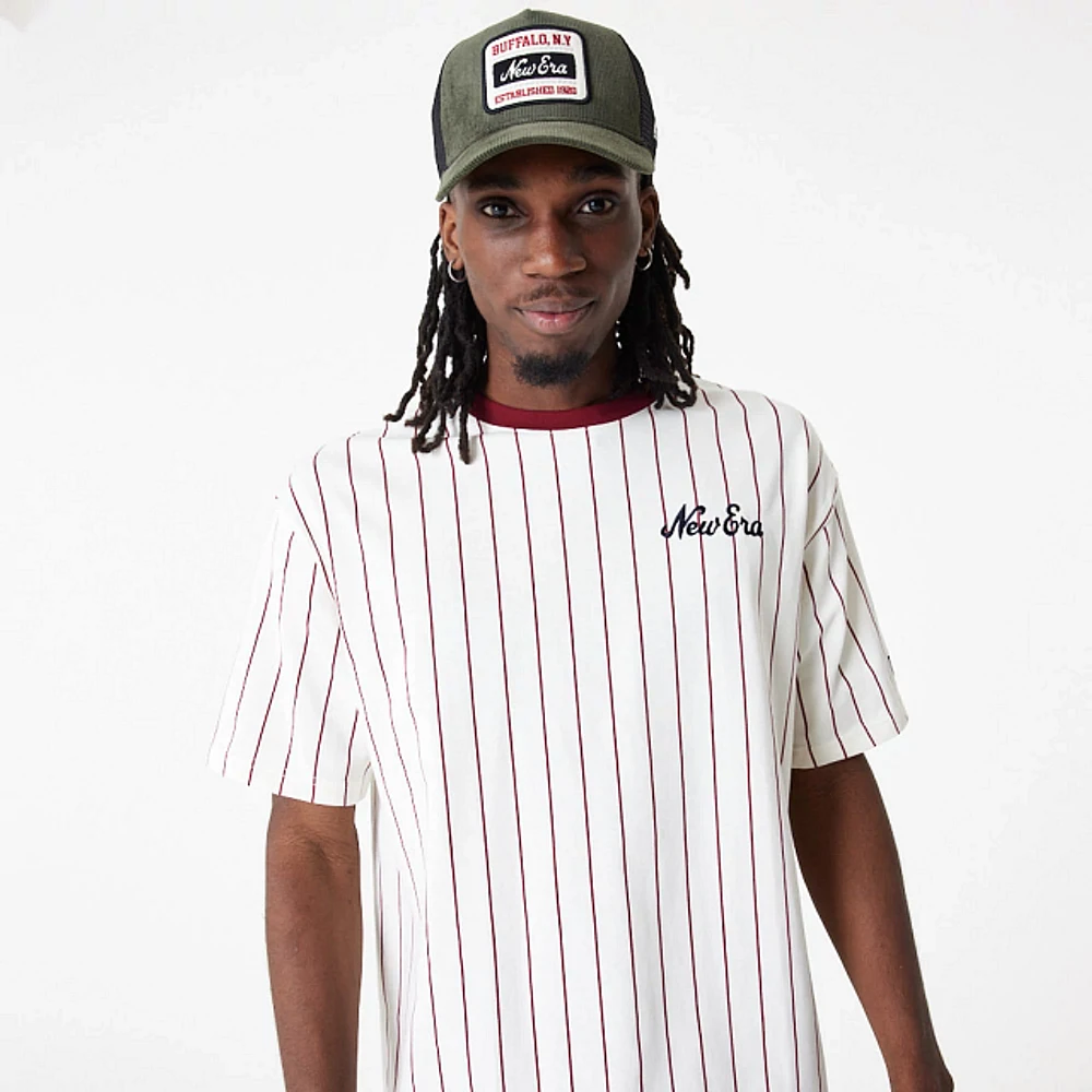 Playera Manga Corta New Era Pinstripe