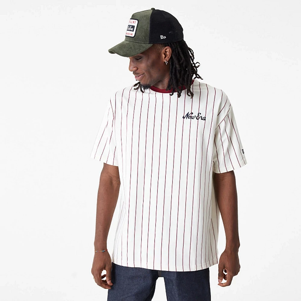 Playera Manga Corta New Era Pinstripe