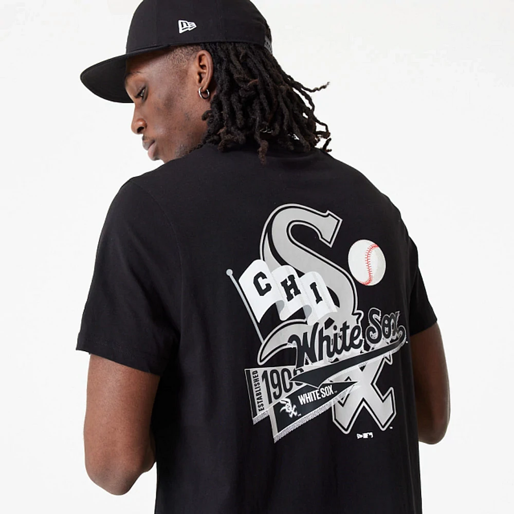 Playera Manga Corta Chicago White Sox MLB Graphic Negra