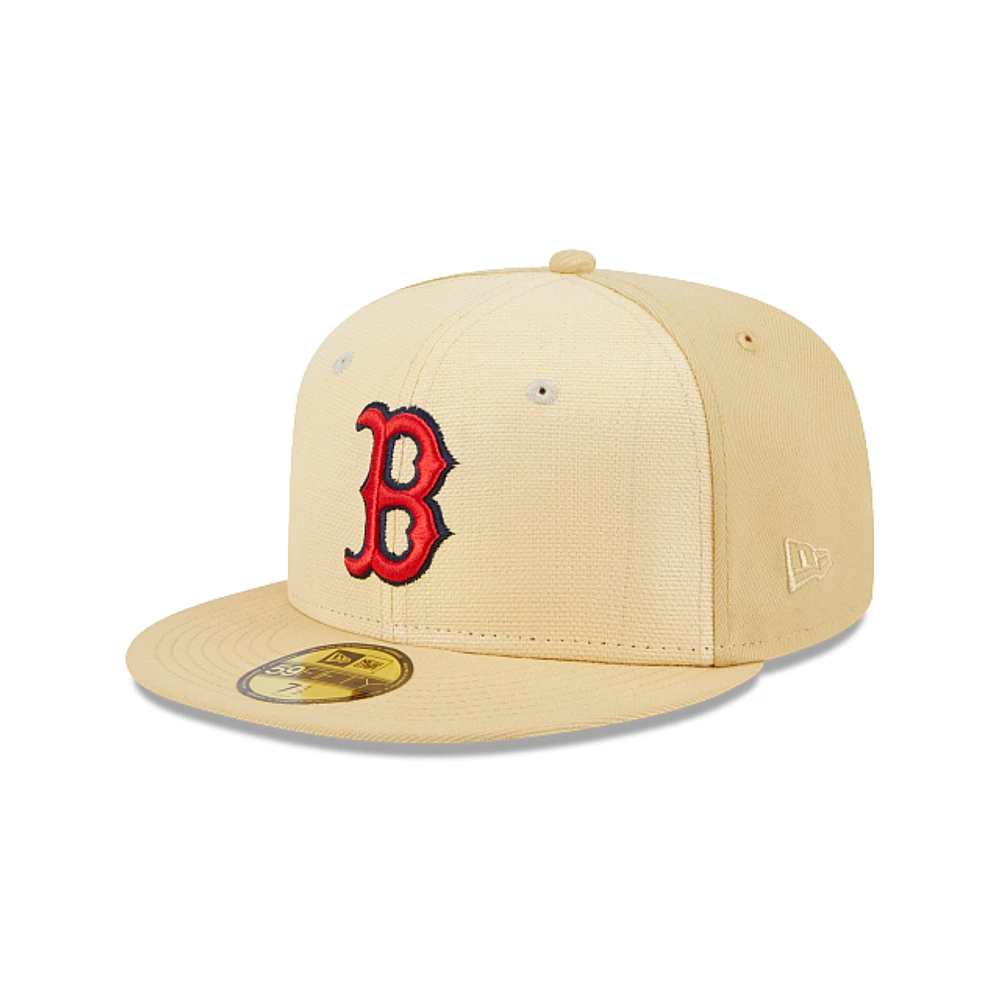Boston Red Sox MLB Raffia Front 59FIFTY Cerrada