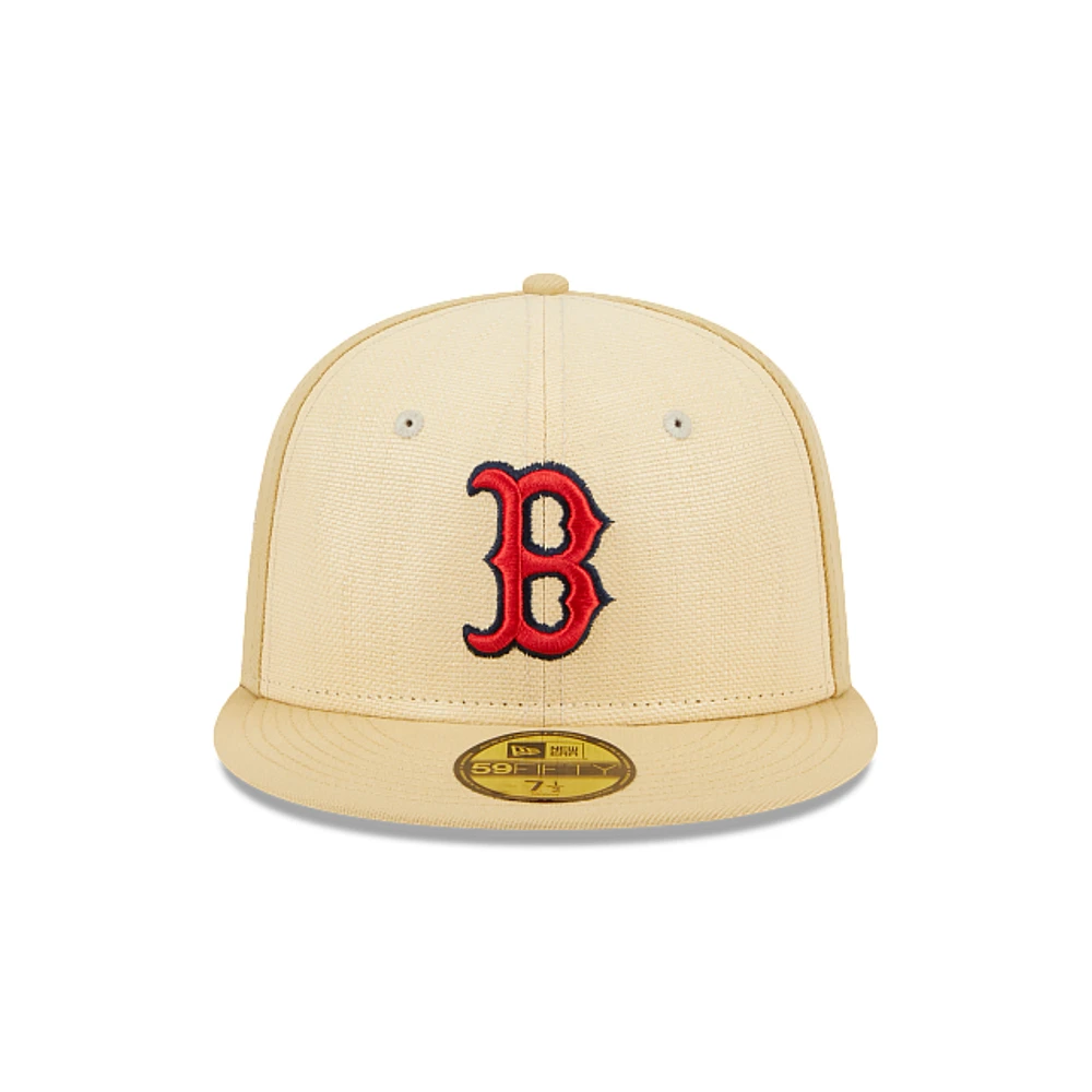 Boston Red Sox MLB Raffia Front 59FIFTY Cerrada