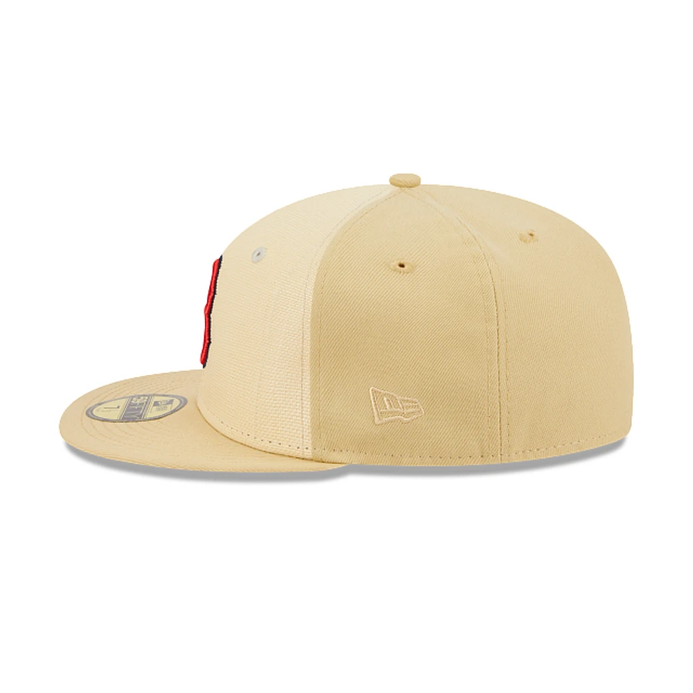 Boston Red Sox MLB Raffia Front 59FIFTY Cerrada