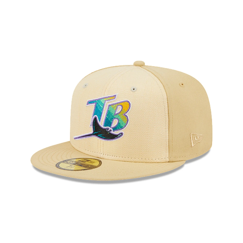 Tampa Bay Rays MLB Raffia Front 59FIFTY Cerrada