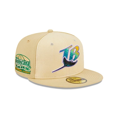 Tampa Bay Rays MLB Raffia Front 59FIFTY Cerrada