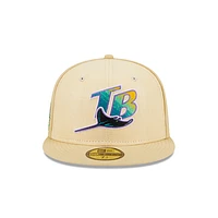 Tampa Bay Rays MLB Raffia Front 59FIFTY Cerrada