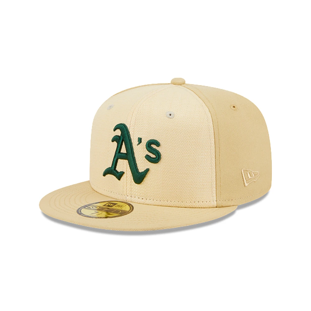 Oakland Athletics MLB Raffia Front 59FIFTY Cerrada