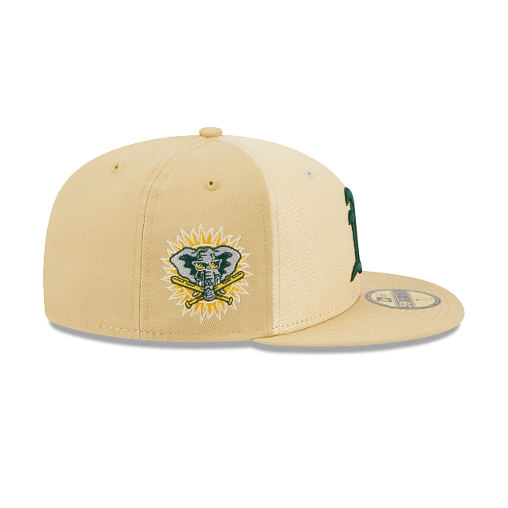 Oakland Athletics MLB Raffia Front 59FIFTY Cerrada