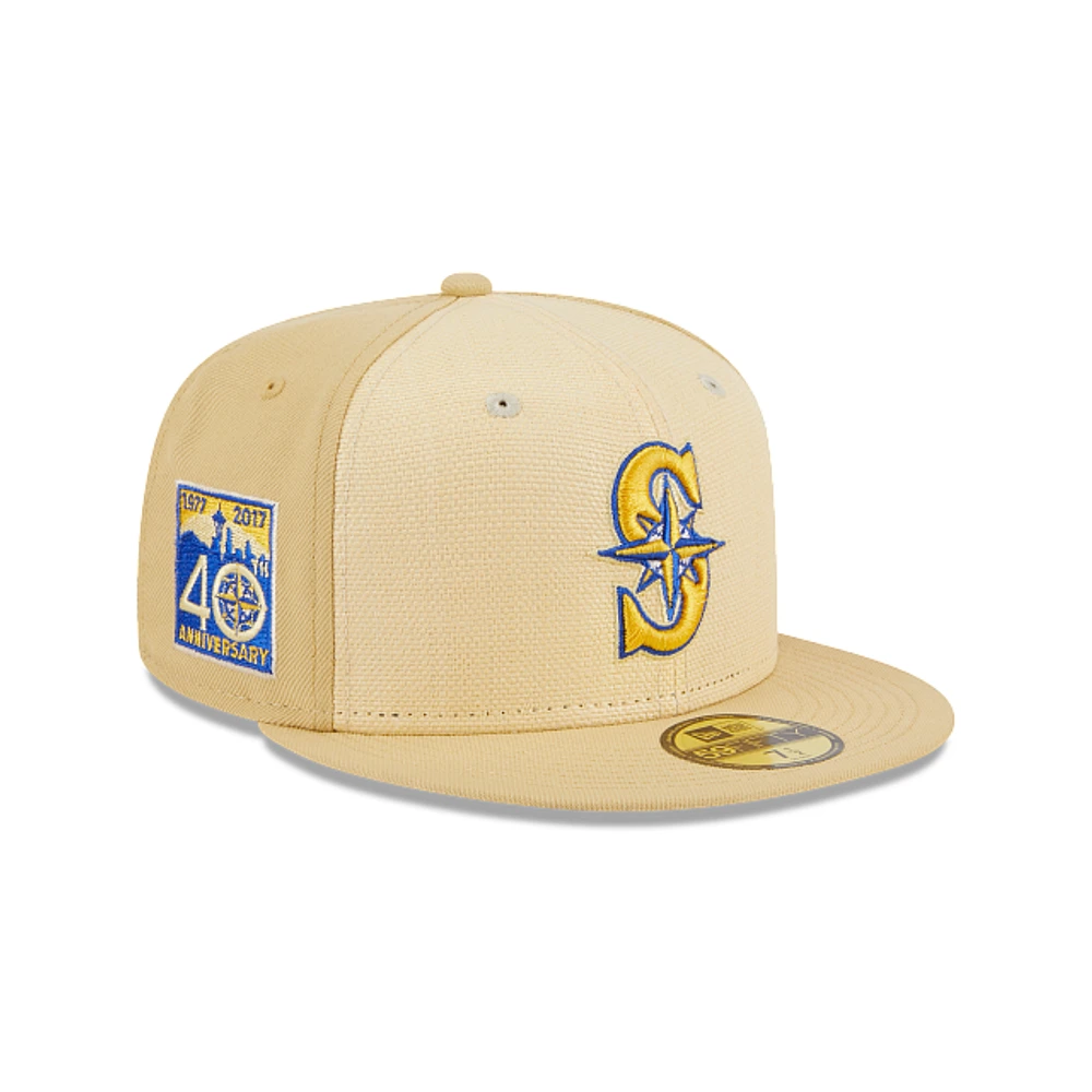 Seattle Mariners MLB Raffia Front 59FIFTY Cerrada