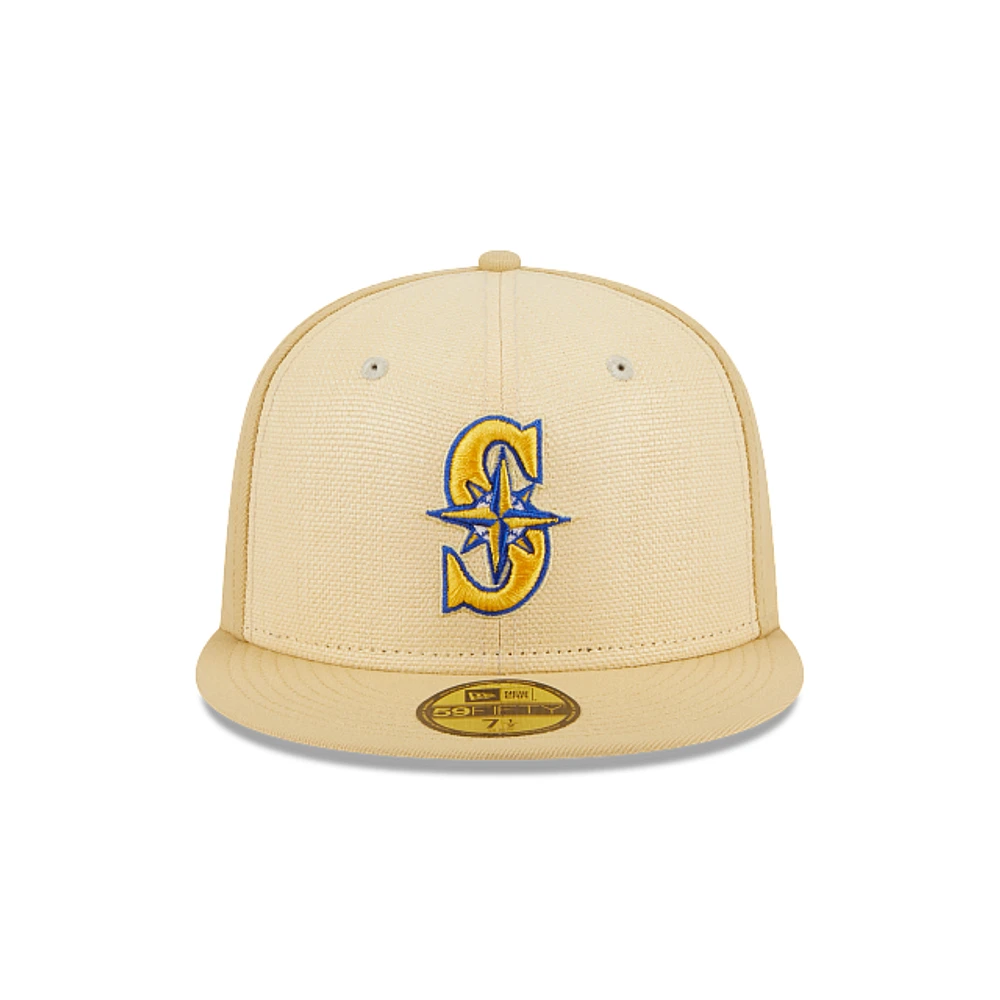 Seattle Mariners MLB Raffia Front 59FIFTY Cerrada