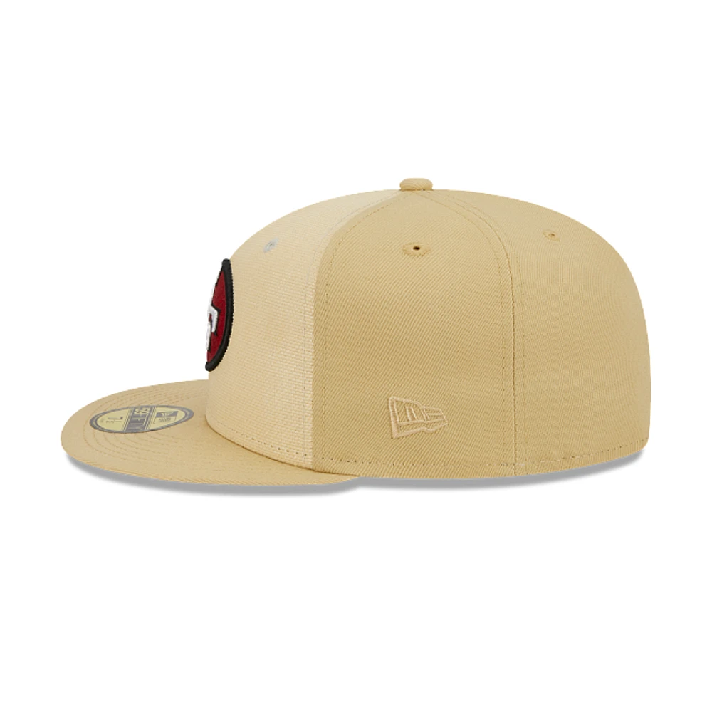 San Francisco 49Ers NFL Raffia Front 59FIFTY Cerrada