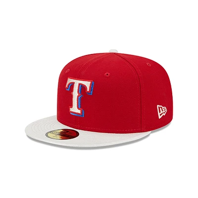 Texas Rangers MLB Team Shimmer 59FIFTY Cerrada