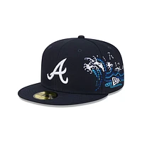 Atlanta Braves MLB Tonal Wave 59FIFTY Cerrada