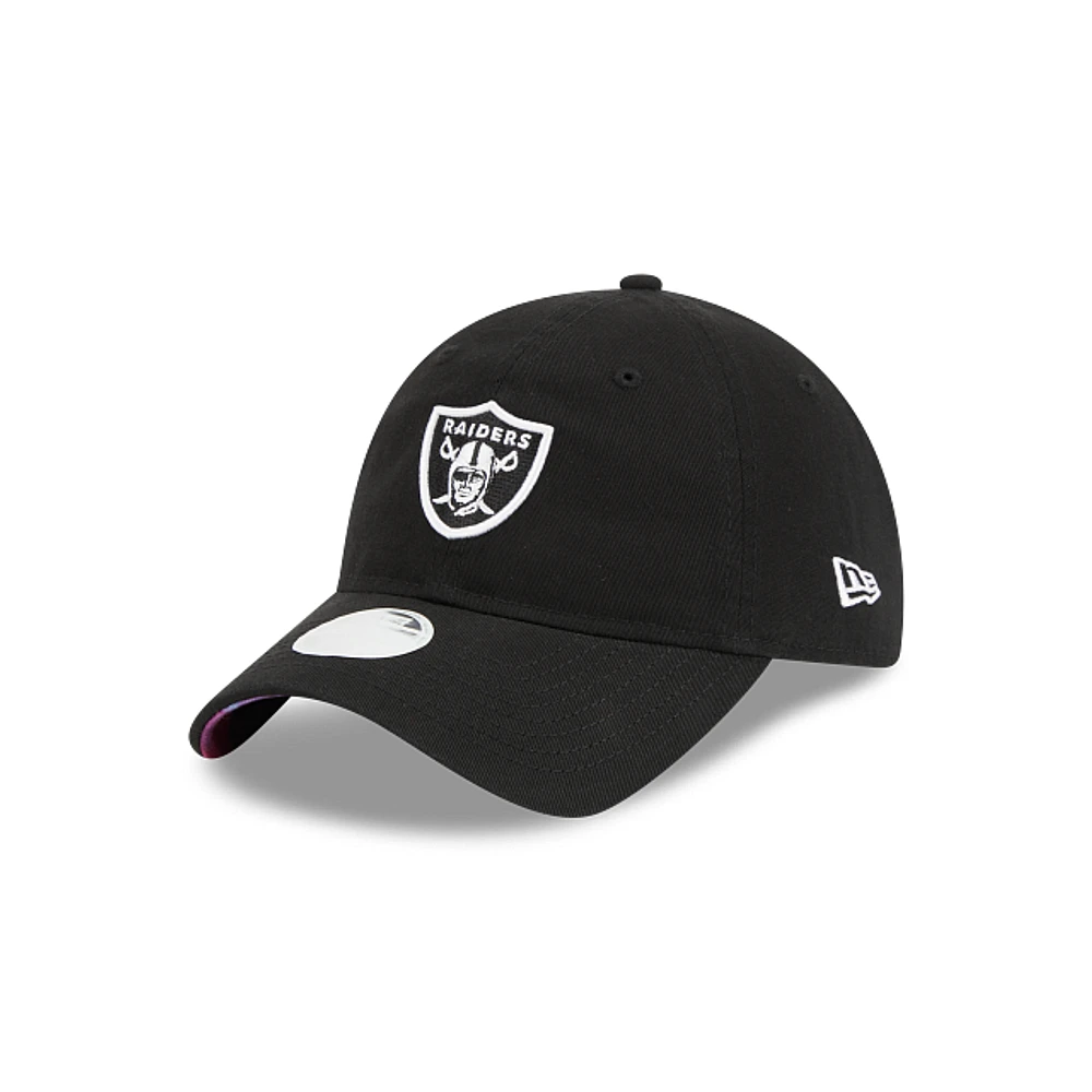 Las Vegas Raiders NFL Crucial Catch 2023 9TWENTY Strapback para Mujer