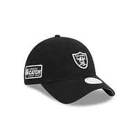 Las Vegas Raiders NFL Crucial Catch 2023 9TWENTY Strapback para Mujer