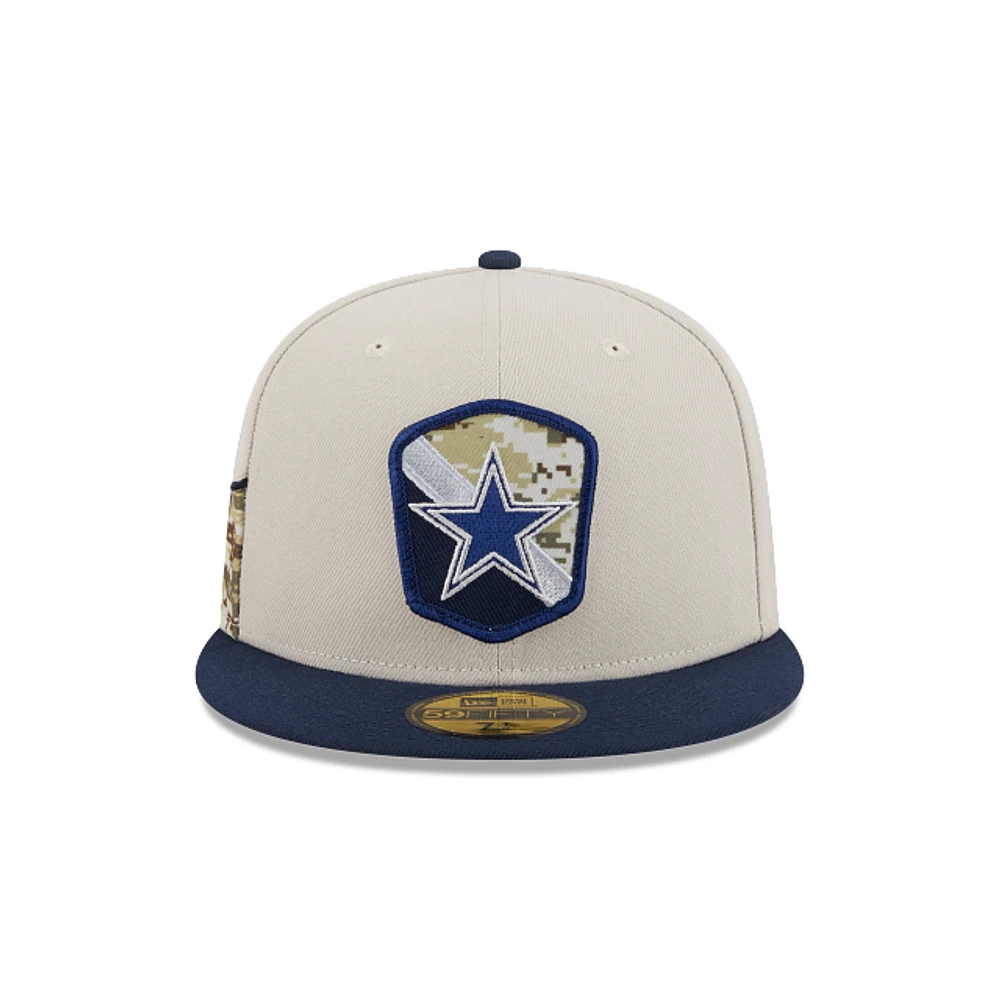 Dallas Cowboys NFL Salute to Service 2023 59FIFTY Cerrada