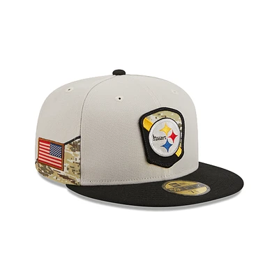 Pittsburgh Steelers NFL Salute to Service 2023 59FIFTY Cerrada