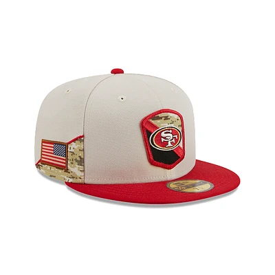 San Francisco 49Ers NFL Salute to Service 2023 59FIFTY Cerrada