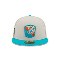 Miami Dolphins NFL Salute to Service 2023 59FIFTY Cerrada