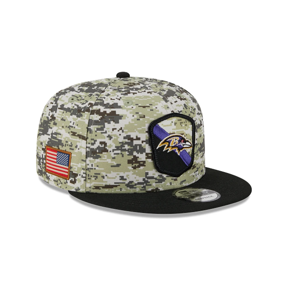 Baltimore Ravens NFL Salute to Service 2023 9FIFTY Snapback