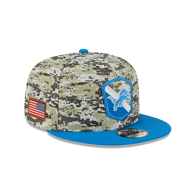 Detroit Lions NFL Salute to Service 2023 9FIFTY Snapback