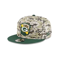Green Bay Packers NFL Salute to Service 2023 9FIFTY Snapback
