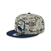 Seattle Seahawks NFL Salute to Service 2023 9FIFTY Snapback