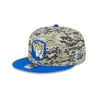 Los Angeles Rams NFL Salute to Service 2023 9FIFTY Snapback