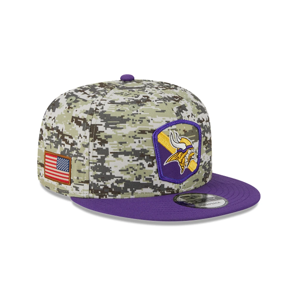 Minnesota Vikings NFL Salute to Service 2023 9FIFTY Snapback