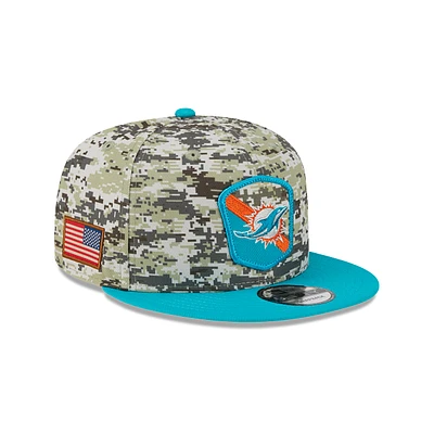 Miami Dolphins NFL Salute to Service 2023 9FIFTY Snapback