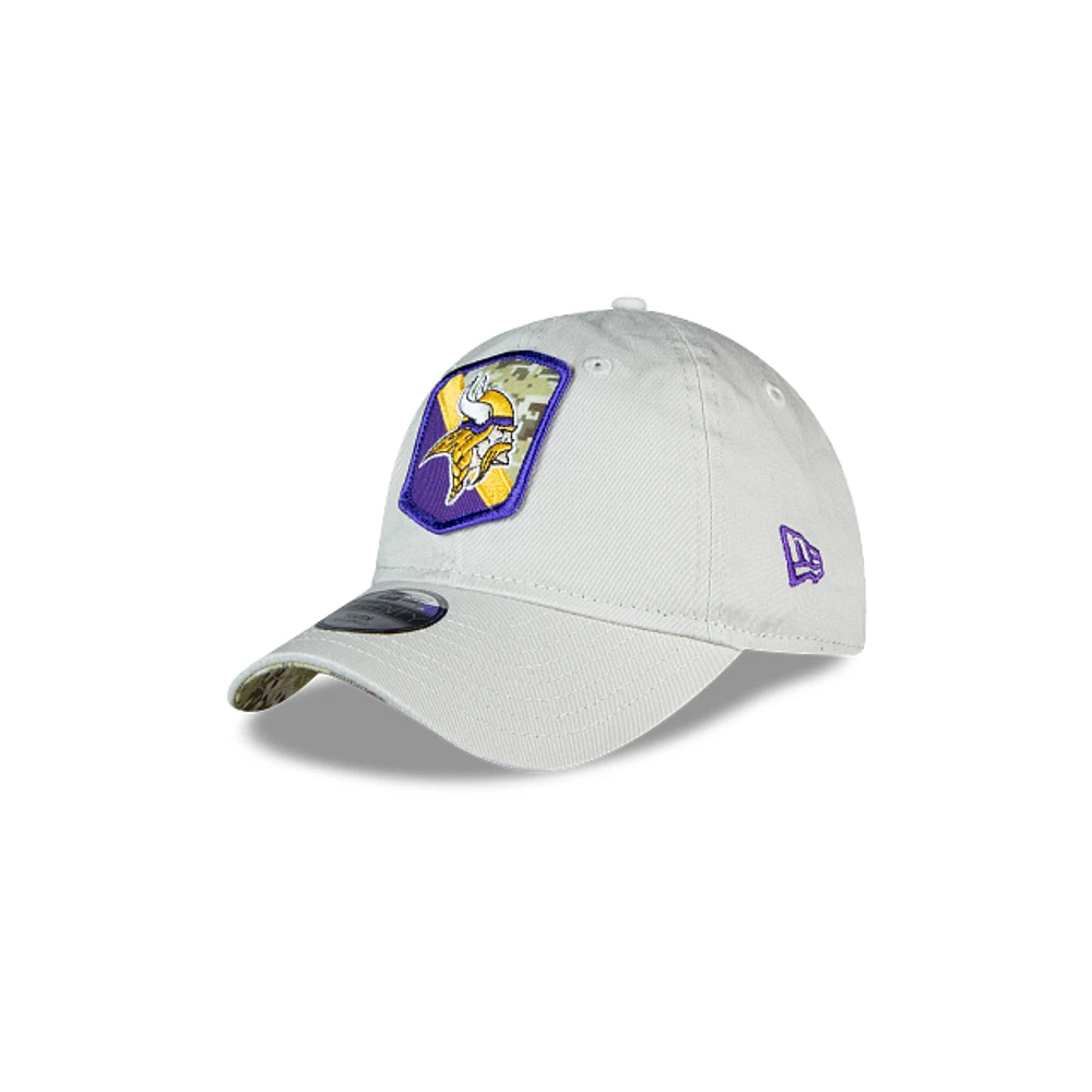 Minnesota Vikings NFL Salute to Service 2023 9TWENTY Strapback para Niña o Niño