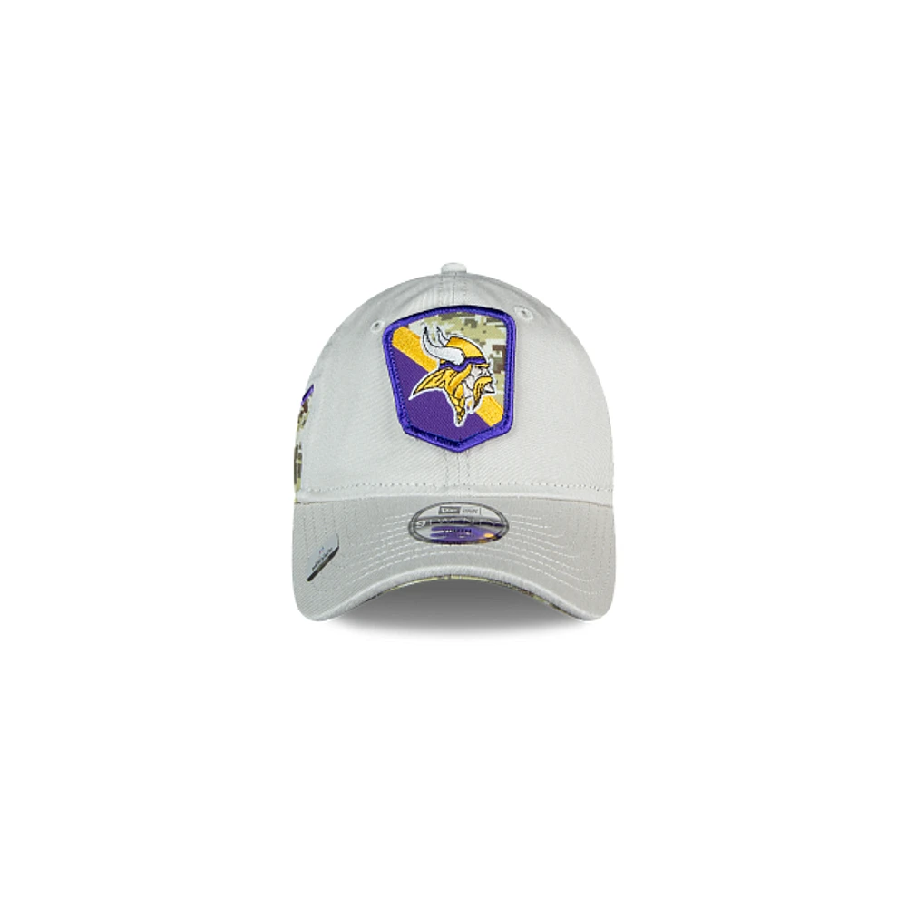 Minnesota Vikings NFL Salute to Service 2023 9TWENTY Strapback para Niña o Niño