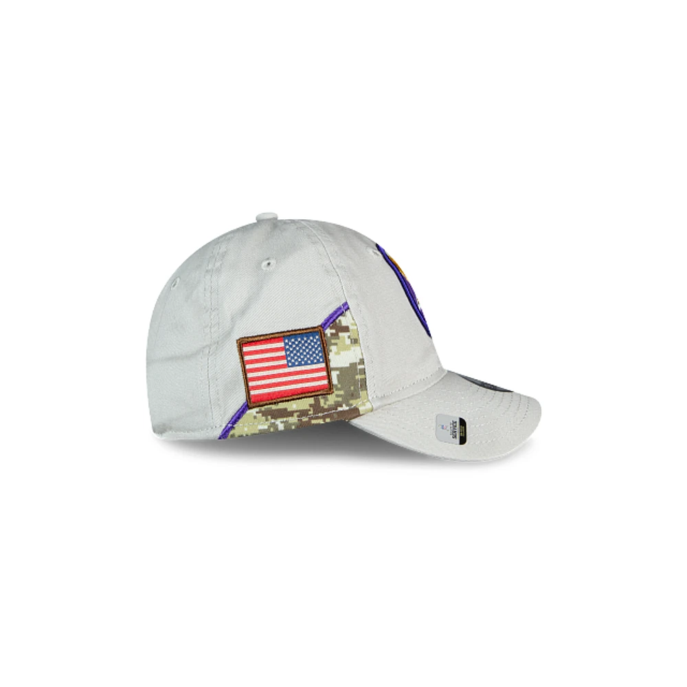 Minnesota Vikings NFL Salute to Service 2023 9TWENTY Strapback para Niña o Niño