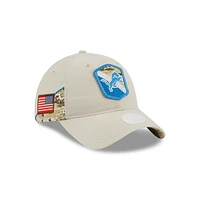 Detroit Lions NFL Salute to Service 2023 9TWENTY Strapback para Mujer