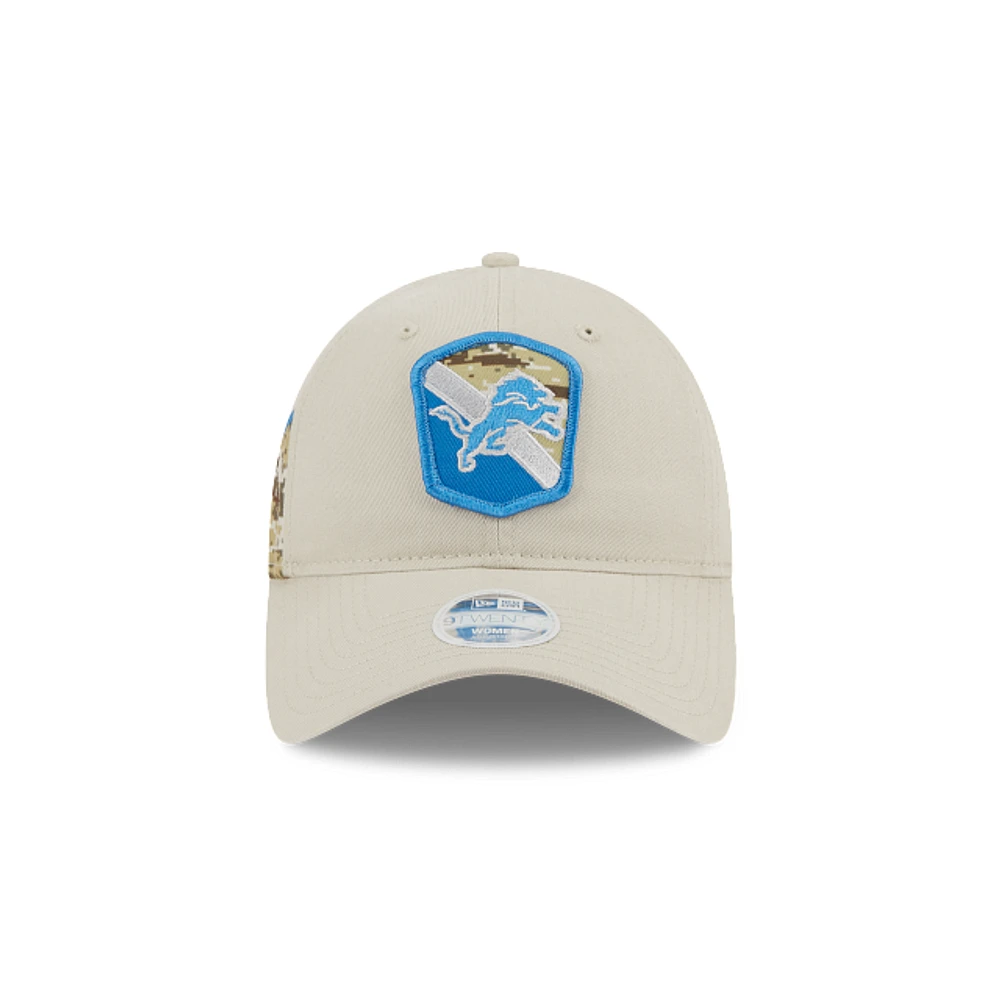 Detroit Lions NFL Salute to Service 2023 9TWENTY Strapback para Mujer