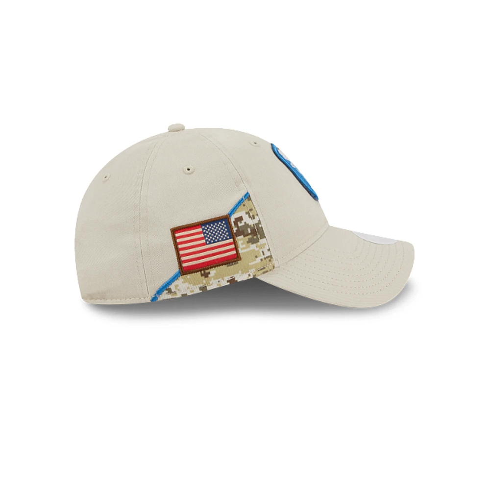 Detroit Lions NFL Salute to Service 2023 9TWENTY Strapback para Mujer