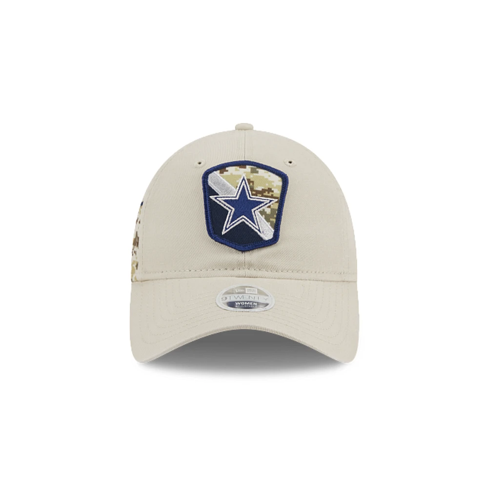 Dallas Cowboys NFL Salute to Service 2023 9TWENTY Strapback para Mujer