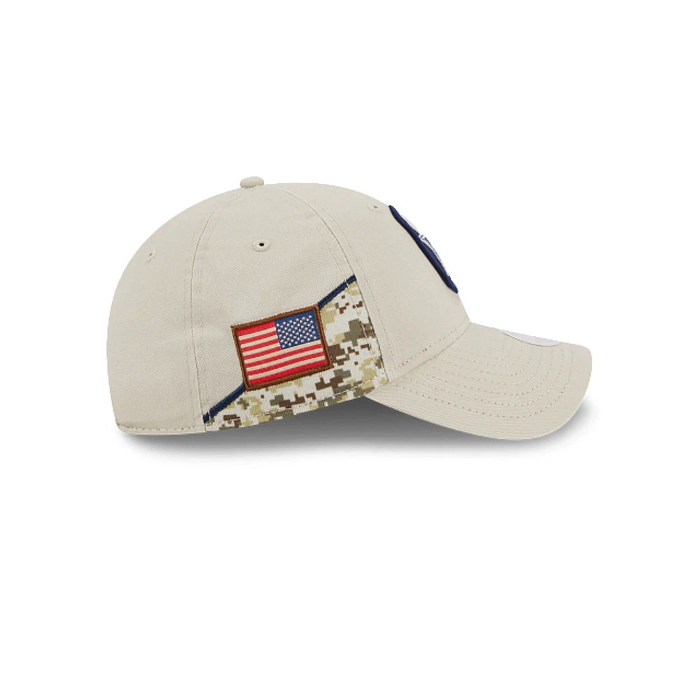 Dallas Cowboys NFL Salute to Service 2023 9TWENTY Strapback para Mujer