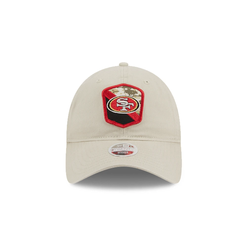 San Francisco 49Ers NFL Salute to Service 2023 9TWENTY Strapback para Mujer