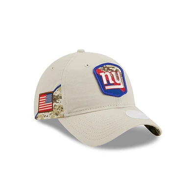 New York Giants NFL Salute to Service 2023 9TWENTY Strapback para Mujer