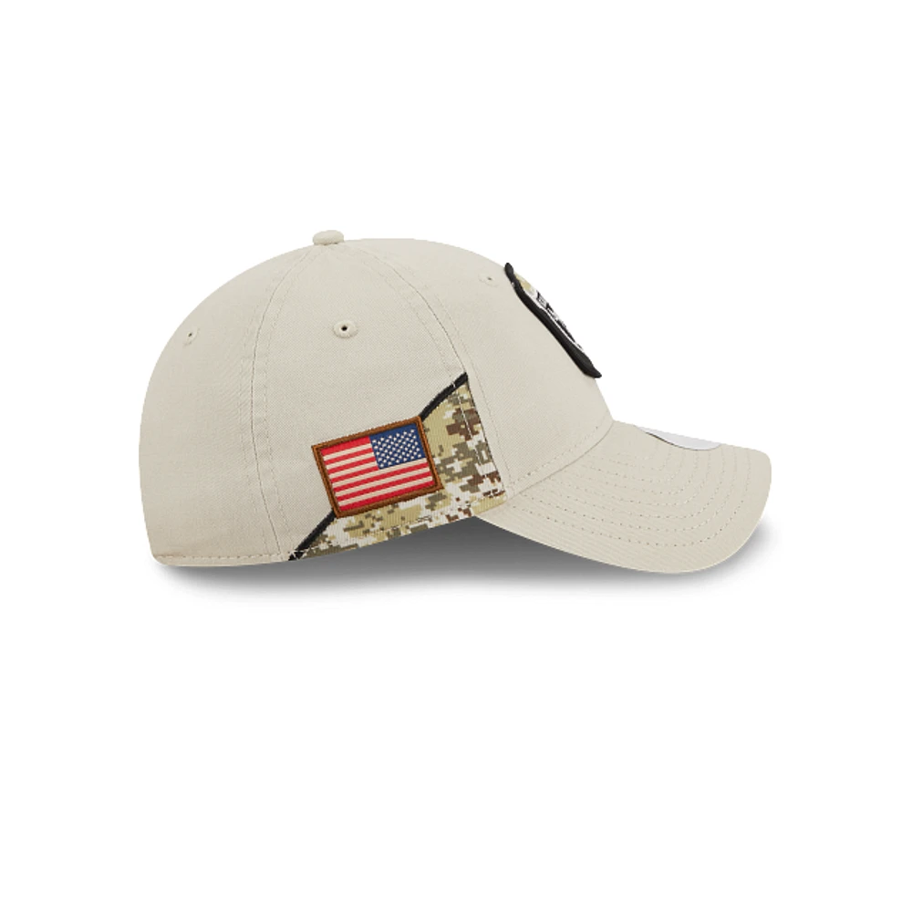 Las Vegas Raiders NFL Salute to Service 2023 9TWENTY Strapback para Mujer