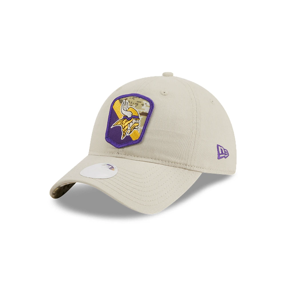 Minnesota Vikings NFL Salute to Service 2023 9TWENTY Strapback para Mujer