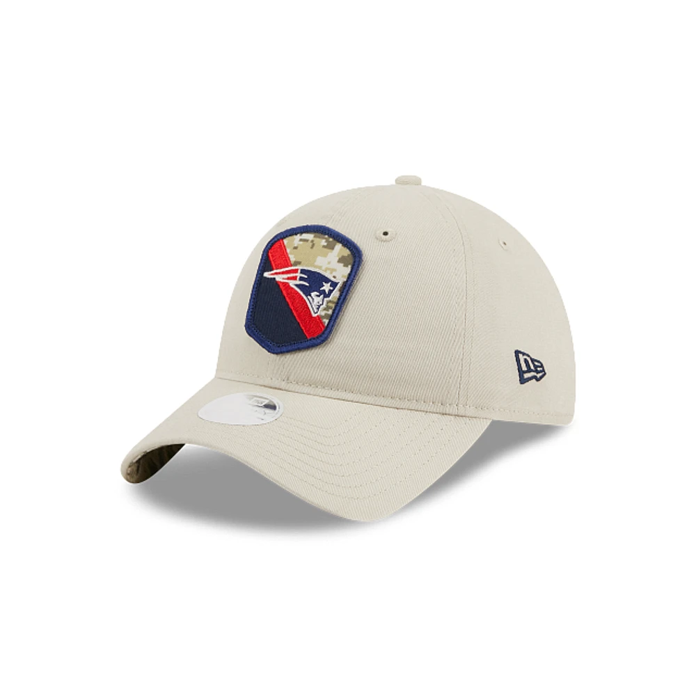 New England Patriots NFL Salute to Service 2023 9TWENTY Strapback para Mujer