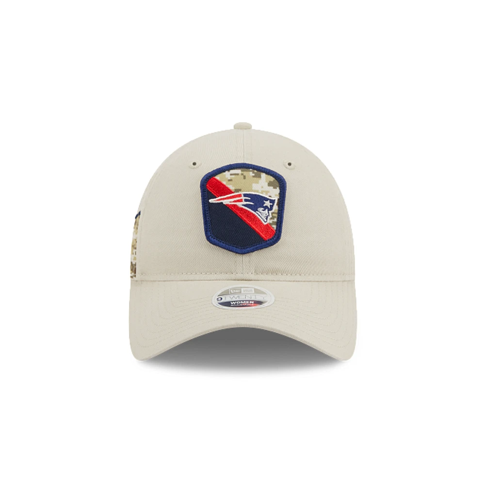 New England Patriots NFL Salute to Service 2023 9TWENTY Strapback para Mujer