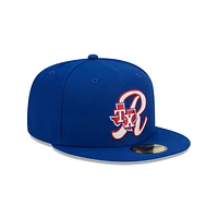 Texas Rangers MLB Duo Logo 59FIFTY Cerrada