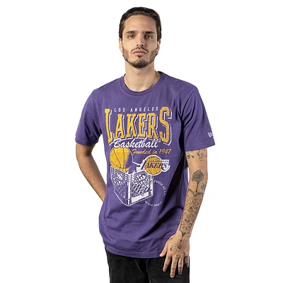 Playera Manga Corta Los Angeles Lakers NBA Old School Sport