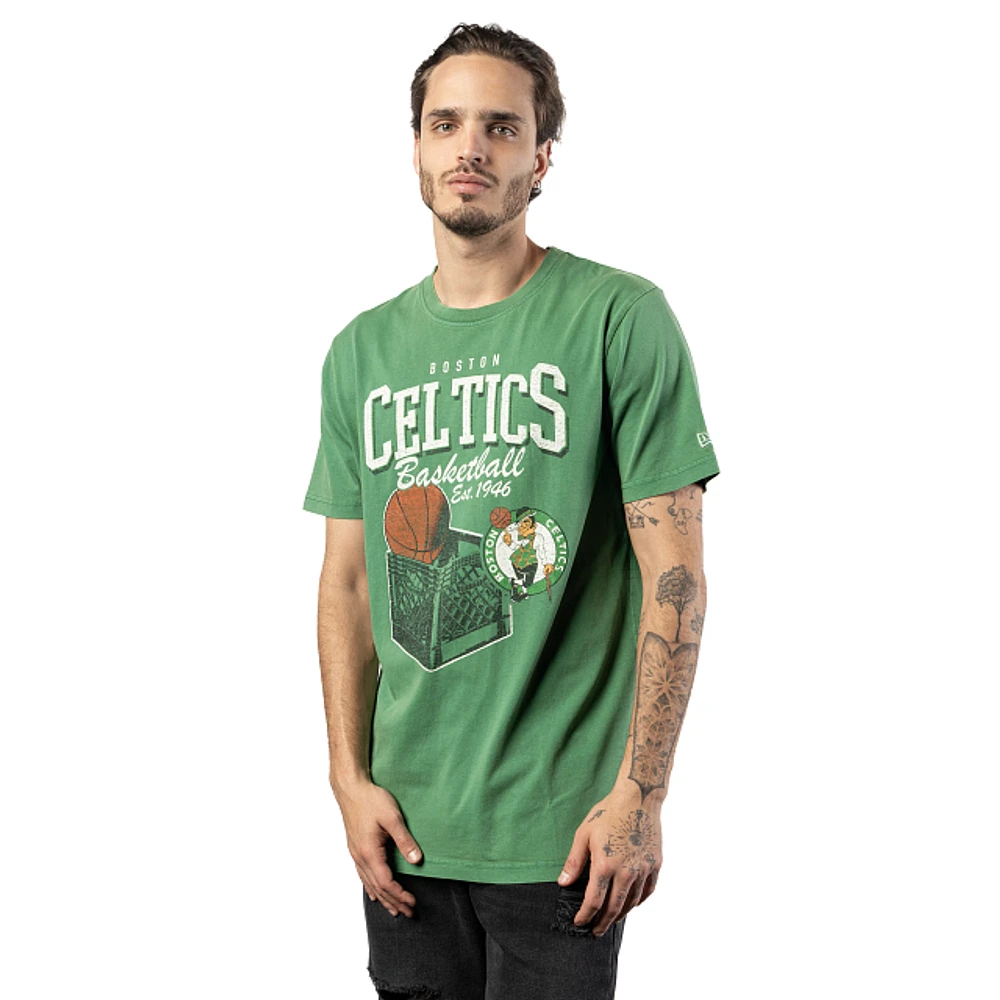 Playera Manga Corta Boston Celtics NBA Old School Sport